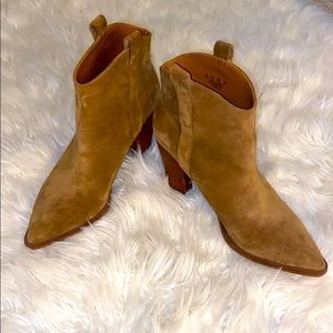 Suede Ankle Boots by Franco Sarto. Size 8 1/2.